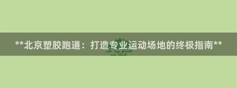红足1一世红：**北京塑胶跑道：打造专业运动场地的终极指南**