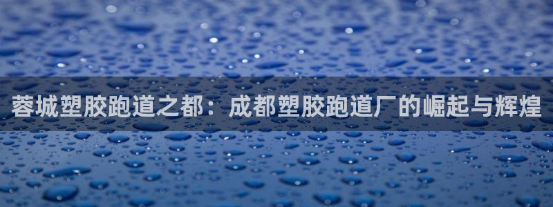 红足一1世官网：蓉城塑胶跑道之都：成都塑胶跑道厂的崛起与辉煌