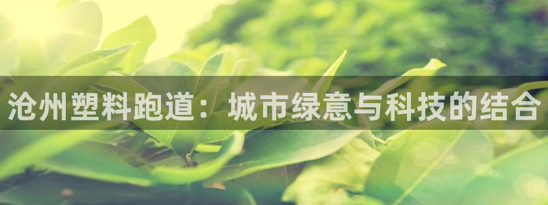 红足一1世官网比分:沧州塑料跑道:城市绿意与科技的结合