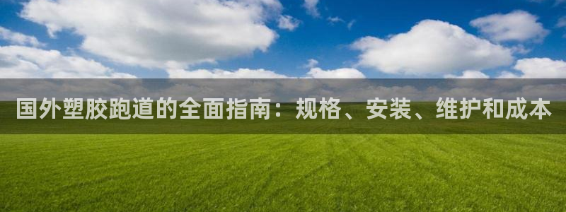 红足一1世官网足球推荐真人：国外塑胶跑道的全面指南：规格、安装、维护和成本