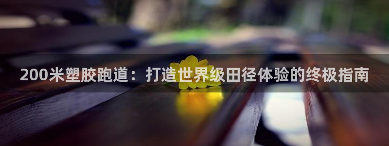 4633333开奖结果4176一点红：200米塑胶跑道：打造世界级田径体验的终极指南