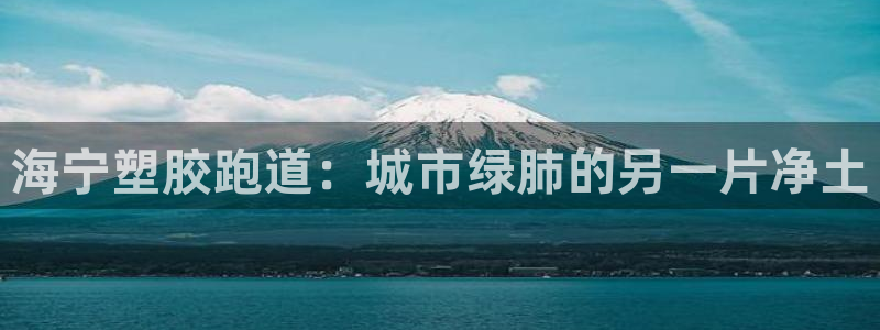 红足足球网：海宁塑胶跑道：城市绿肺的另一片净土
